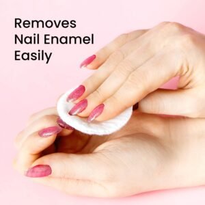 FACES CANADA Nail Enamel Remover – Rose Oil & Vitamin E | Acetone-Free, Cruelty-Free | Nail Polish Remover | 90ml