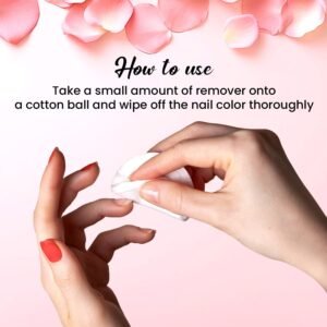 FACES CANADA Nail Enamel Remover – Rose Oil & Vitamin E | Acetone-Free, Cruelty-Free | Nail Polish Remover | 90ml