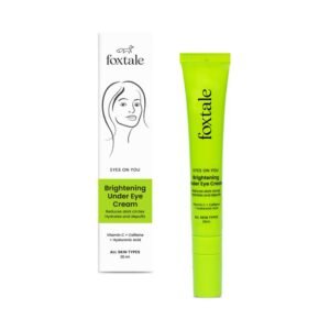 FoxTale Brightening Under Eye Cream – Vitamin C, Caffeine & Hyaluronic Acid | 20ml