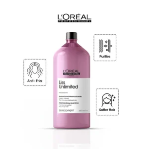 L’Oréal Professionnel Liss Unlimited Shampoo – Frizz Control & Smoothening – 1500ml
