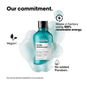 L’Oréal Professionnel Scalp Advanced Anti-Dandruff Shampoo – Gently Clarifies & Removes Dandruff – 300ml