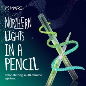 MARS Northern Lights Retractable Eyeliner – Duo-Chrome Shimmer, Long-Lasting & Waterproof | Swedish Aurora 0.35g