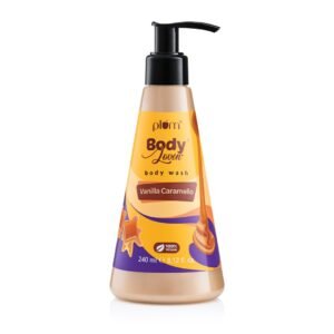Plum BodyLovin’ Vanilla Caramello Body Wash – SLS-Free Creamy Shower Gel – 240ml