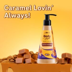 Plum BodyLovin’ Vanilla Caramello Body Wash – SLS-Free Creamy Shower Gel – 240ml
