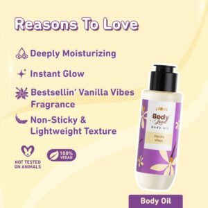 Plum BodyLovin’ Vanilla Vibes Bath & Body Gift Set – Body Wash, Mist & Oil – Long-Lasting Fragrance for Women | Pack of 3