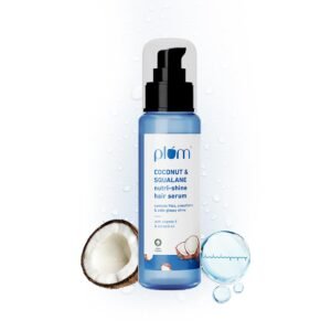 Plum Coconut & Squalane Nutri-Shine Hair Serum – Frizz Control & Shine – 75ml