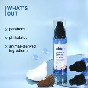 Plum Coconut & Squalane Nutri-Shine Hair Serum – Frizz Control & Shine – 75ml