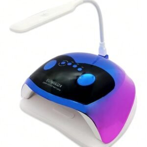 SUN Red Square 288W UV LED Nail Lamp – Fast Gel Polish Dryer with 40 Beads, Dual Light & Auto Sensor
