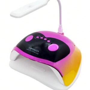 SUN Red Square 288W UV LED Nail Lamp – Fast Gel Polish Dryer with 40 Beads, Dual Light & Auto Sensor