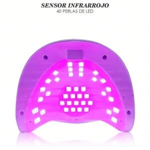 SUN Red Square 288W UV LED Nail Lamp – Fast Gel Polish Dryer with 40 Beads, Dual Light & Auto Sensor