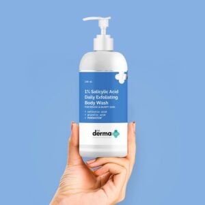 The Derma Co 1% Salicylic Acid Body Wash – Exfoliating Cleanser | Prevents Body Acne & Hydrates – 250ml
