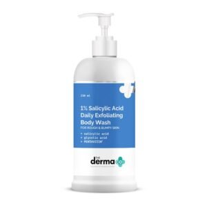 The Derma Co 1% Salicylic Acid Body Wash – Exfoliating Cleanser | Prevents Body Acne & Hydrates – 250ml