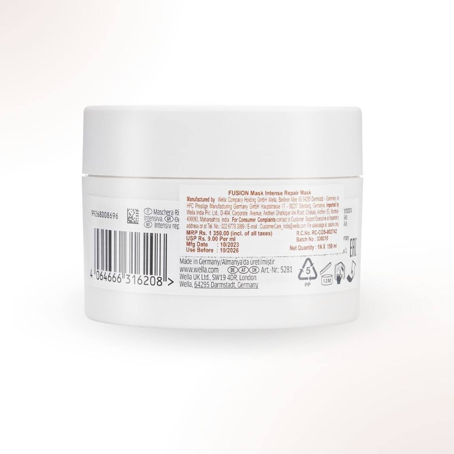Wella Professionals Fusion Intense Repair Hair Mask – 150ml - Image 8