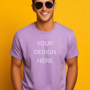 Customized T-Shirt for Men Round Neck Half Sleeve | Upload Your Own Design | Cotton Regular Fit T-Shirt