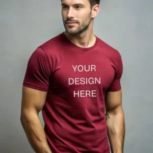 Customized T-Shirt for Men Round Neck Half Sleeve | Upload Your Own Design | Cotton Regular Fit T-Shirt
