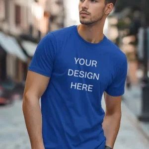 Customized T-Shirt for Men Round Neck Half Sleeve | Upload Your Own Design | Cotton Regular Fit T-Shirt